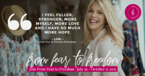 Join From Fear to Freedom course today!